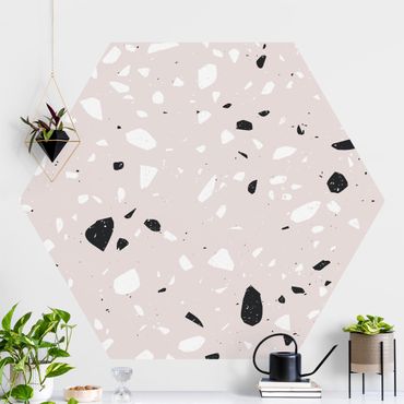 Papier peint panoramique hexagonal autocollant - Terrazzo Pattern Milano