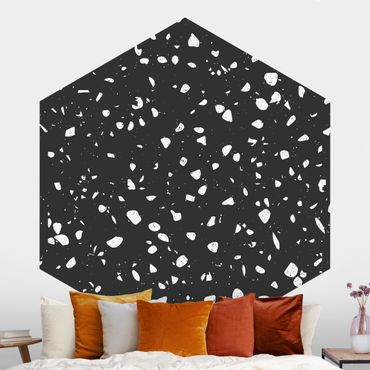 Papier peint panoramique hexagonal autocollant - Terrazzo Pattern Palermo