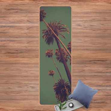 Tapis de yoga - Tropical Plants Palm Trees And Sky