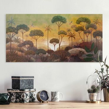 Impression sur toile - Tropical Sunrise - Format paysage 2x1