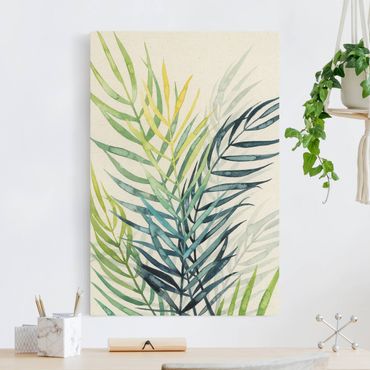 Tableau sur toile naturel - Tropical Foliage - Palm Tree - Format portrait 2:3