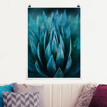 Poster - Turquoise Succulents