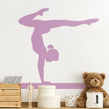 Sticker mural - Doing Gymnastics