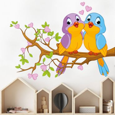 Sticker mural - Birds in Love