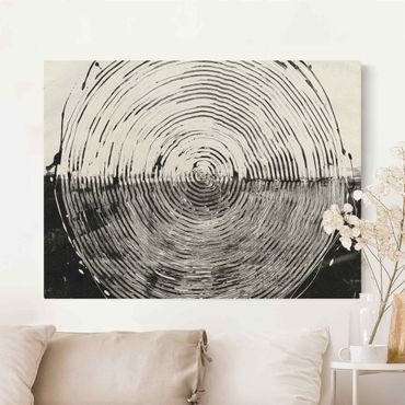 Tableau sur toile or - Fusion Black And White