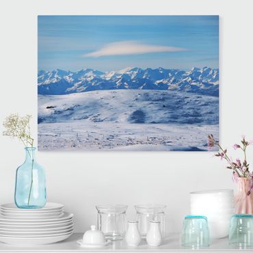 Tableau sur toile - Snowy Mountain Landscape