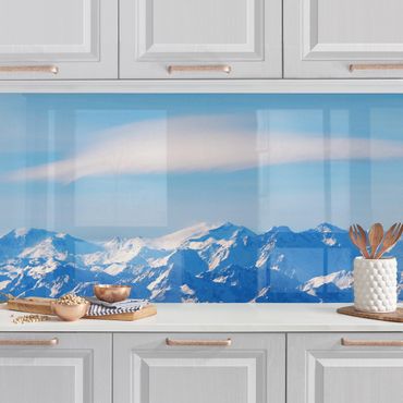 Revêtement mural cuisine - Snowy Mountain Landscape