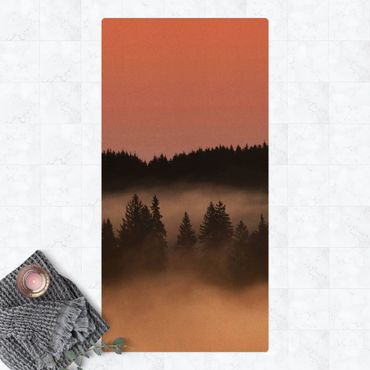 Tapis en liège - Dreamy Foggy Forest - Format portrait 1:2