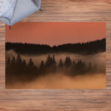 Tapis en liège - Dreamy Foggy Forest - Format paysage 3:2
