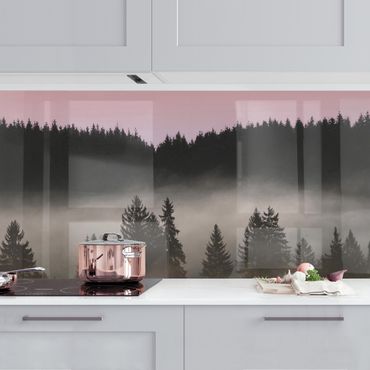 Revêtement mural cuisine - Dreamy Foggy Forest