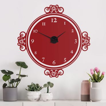 Sticker mural horloge - Decorated moments