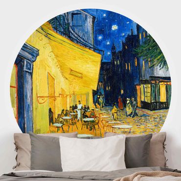 Papier peint rond autocollant - Vincent van Gogh - Café Terrace at Night