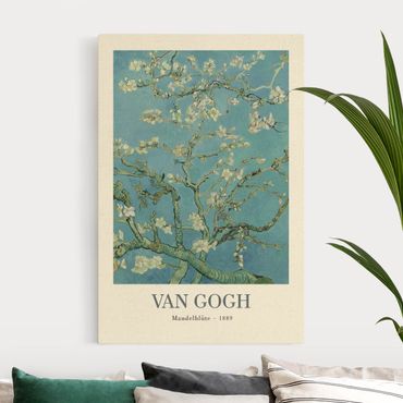 Tableau sur toile naturel - Vincent van Gogh - Almond Blossom- Museum Edition - Format portrait 2:3