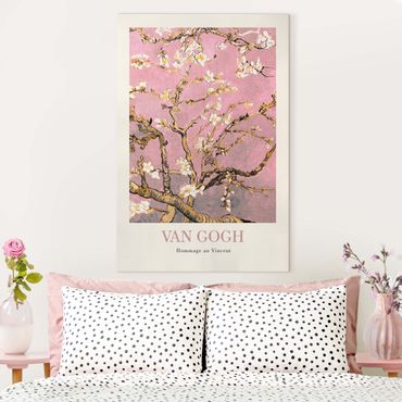 Impression sur toile - Vincent van Gogh - Almond Blossom In Pink - Museum Edition - Format portrait 2x3