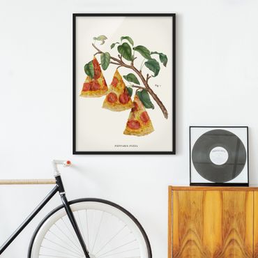 Poster encadré - Vintage Plant - Pizza