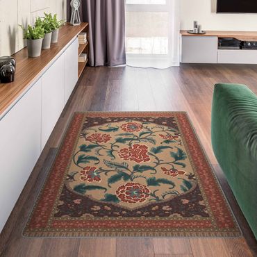 Tapis - Vintage Rug With Flowers