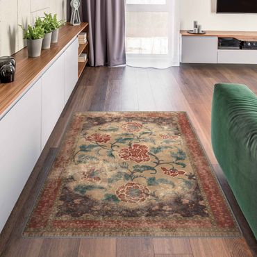 Tapis - Rug With Flowers Vintage