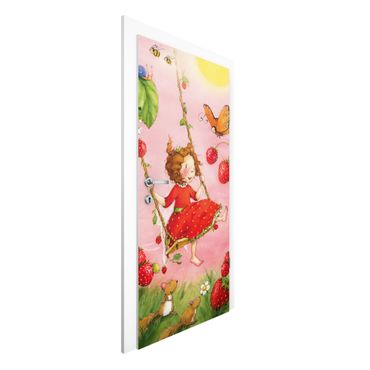 Papier peint pour porte - Little Strawberry Strawberry Fairy - Tree Swing