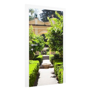 Papier peint pour porte - Garden Path In The Alhambra