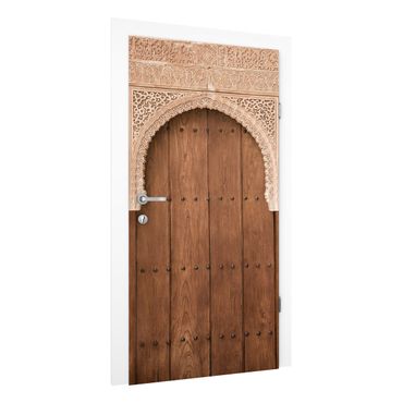 Papier peint pour porte - Wooden Gate From The Alhambra Palace