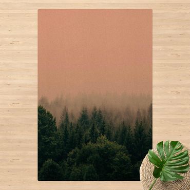 Tapis en liège - Foggy Forest Twilight - Format portrait 2:3