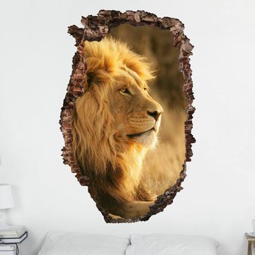 Sticker mural 3D - King Lion