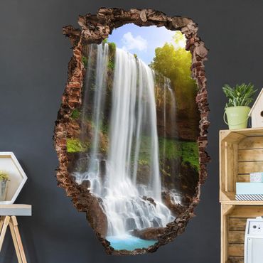 Sticker mural 3D - Waterfalls