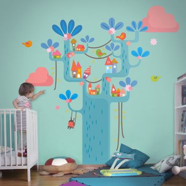 Sticker mural - No.EK153 Play Tree