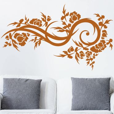 Sticker mural - Floral wave