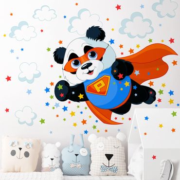 Sticker mural pour enfants - Super Panda