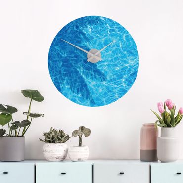 Sticker mural horloge - Water