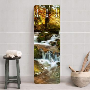 Porte-manteau paysages - Waterfall Autumnal Forest