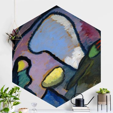 Papier peint hexagonal autocollant avec dessins - Wassily Kandinsky - Improvisation