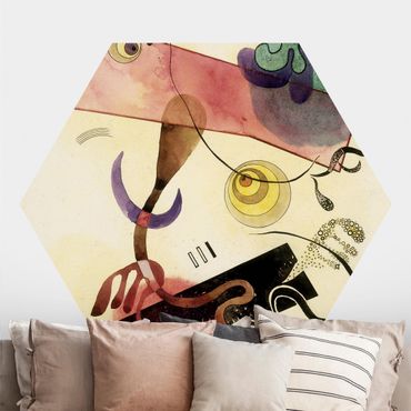 Papier peint hexagonal autocollant avec dessins - Wassily Kandinsky - Taches
