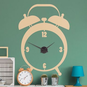 Sticker mural horloge - Alarm clock
