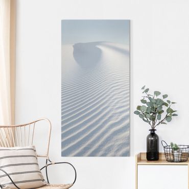 Tableau sur toile - White dunes without limits II - Format portrait1:2