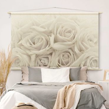 Tenture murale - White Roses
