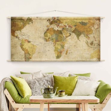 Tenture murale - World Map