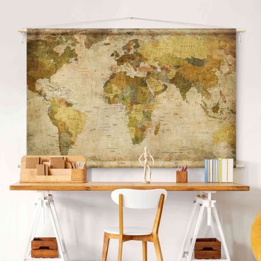 Tenture murale - World Map