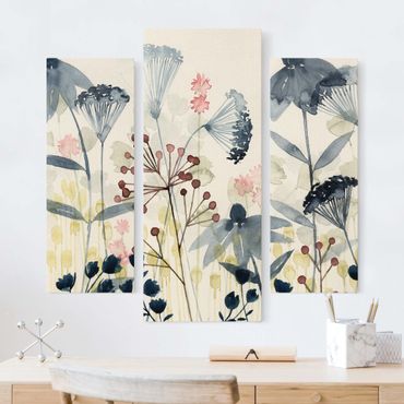 Impression sur toile - Wild Flowers Watercolour I