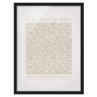 Poster encadré - William Morris - Willow Pattern Beige