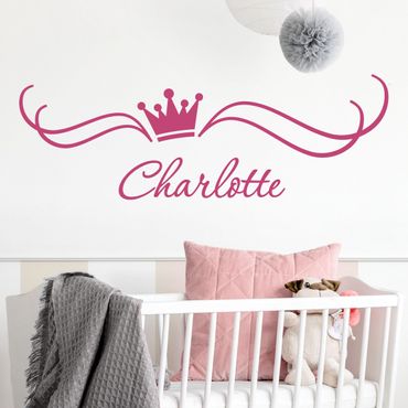 Sticker mural texte personnalisé - Customised text-crown