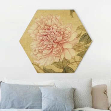 Hexagone en alu Dibond - Yun Shouping - Chrysanthemum