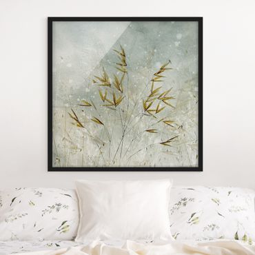 Framed poster - Delicate Branches In Winter Fog