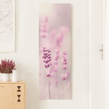 Tableau sur toile naturel - Pale Purple Lavender - Format portrait 1:3