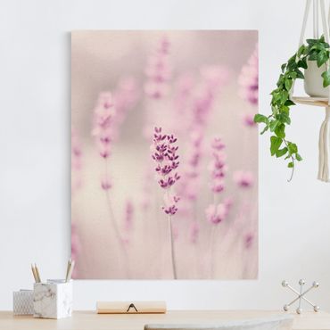 Tableau sur toile naturel - Pale Purple Lavender - Format portrait 3:4