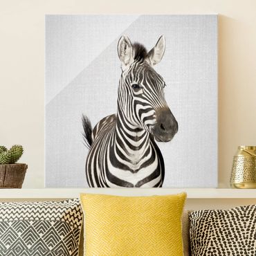 Tableau en verre - Zebra Zilla
