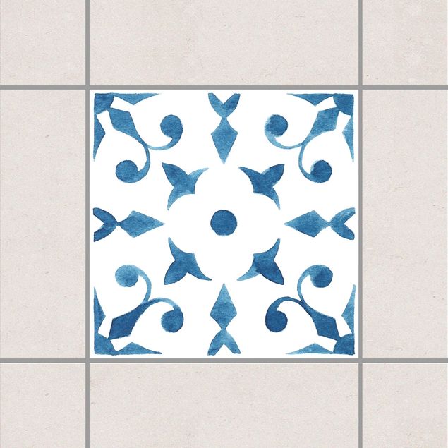 Déco murale cuisine Pattern Blue White Series No.6