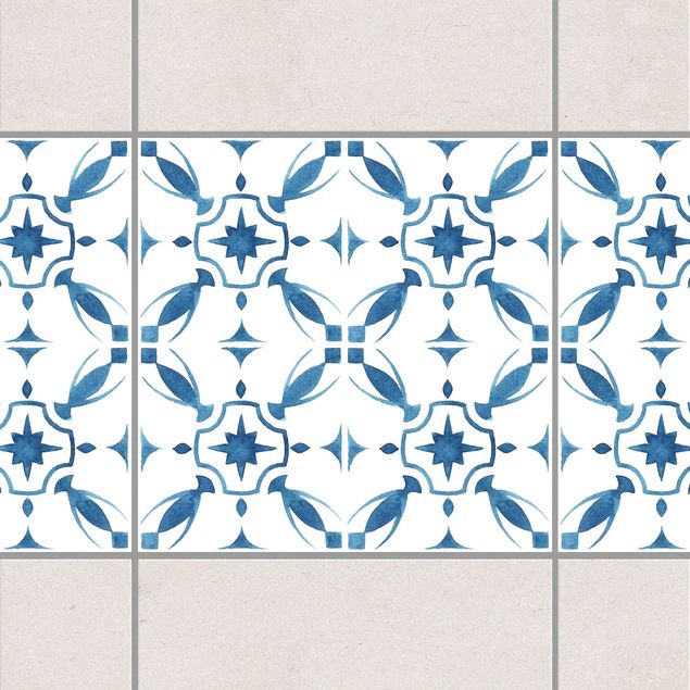 Décorations cuisine Blue White Pattern Series No.1