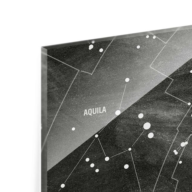 Tableaux muraux Carte des constellations aspect tableau noir